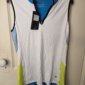 White and Yellow Tank Top